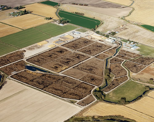 manure ponds from factory farm or CAFO