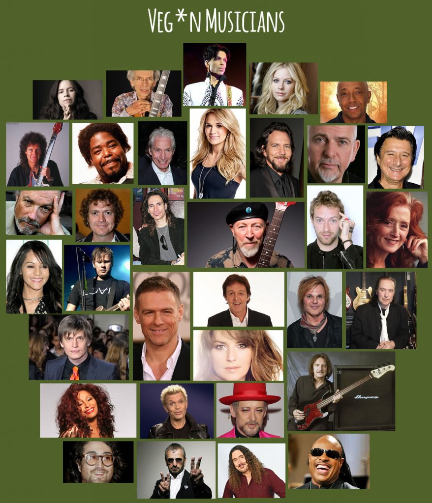 Famous vegan / vegetarian musicians and singers