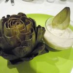 Artichoke with Basil Chipotle Dipping Sauce