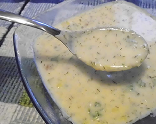Mainly Vegan's potato leek soup