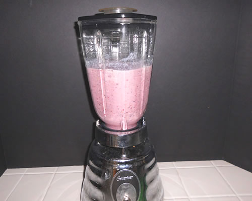 Add all ingredients to a blender and blend on high speed until well mixed.