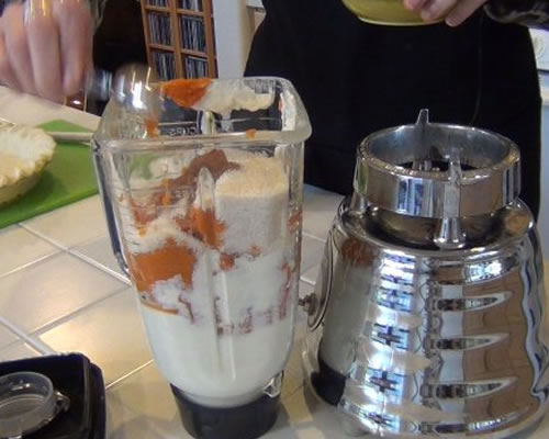 Add the remaining ingredients to the blender and blend until smooth and creamy.