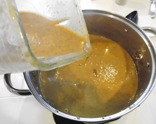 Remove the bay leaves and blend the soup mixture in batches, if necessary. Return the soup to the pan and season with additional thyme, salt and black pepper, if desired.